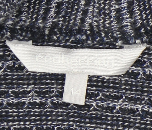 Red Herring Women's Multicoloured Open Front Cardigan Size 14