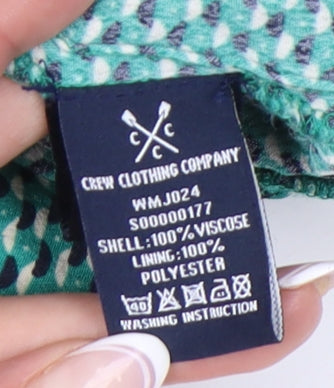 Crew Clothing Women’s Green Geometric Dress Size 14
