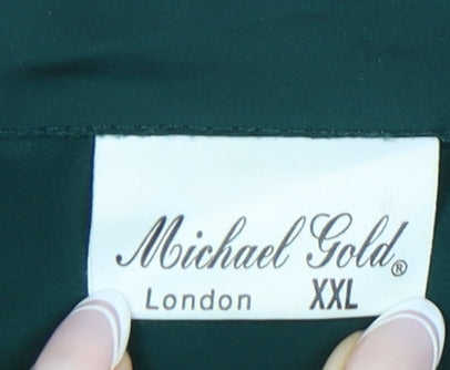 Michael Gold Women's Green Button-Up Top, 2XL