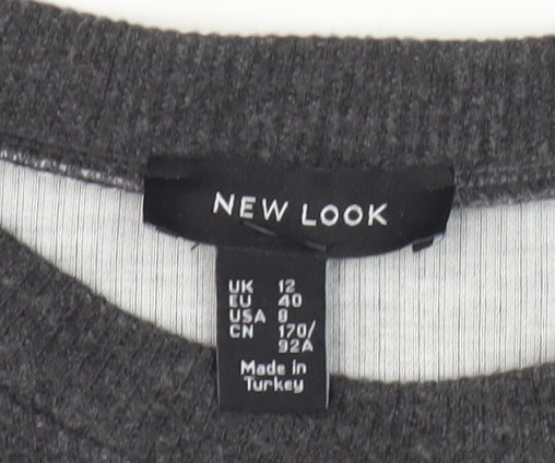 New Look Women's Grey Jumper Size 12