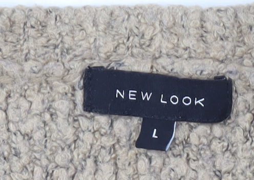 New Look Women's Beige Pullover Jumper, Size L