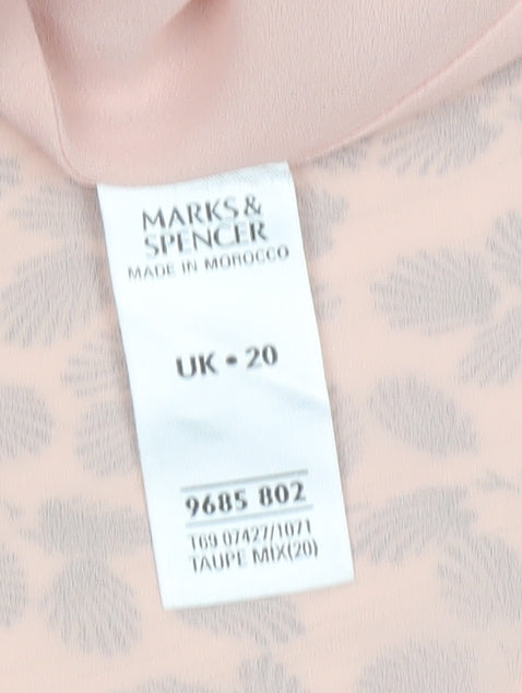 Marks & Spencer Women's Floral Wrap Blouse, Size 20