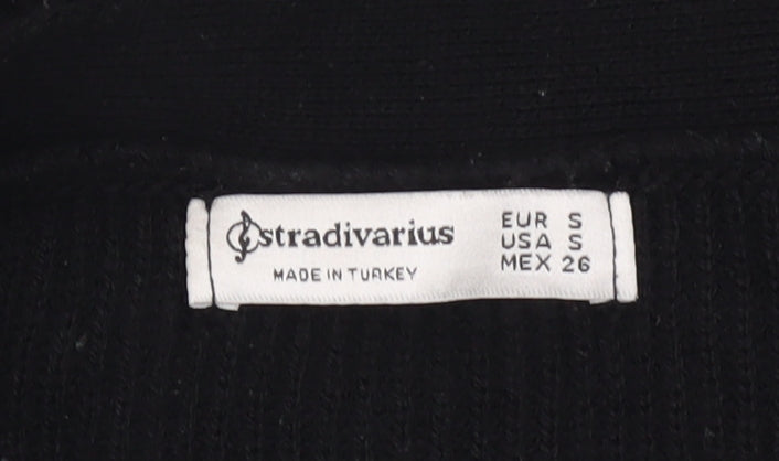 Stradivarius Women's Black Cardigan Size 8