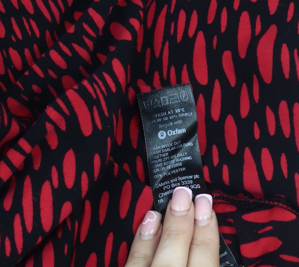 Marks & Spencer Women's Red Animal Print Dress