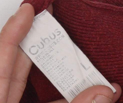 Cubus Women’s Red V-Neck Pullover Jumper L