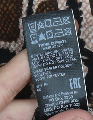 Marks & Spencer Women's Brown Animal Print Dress