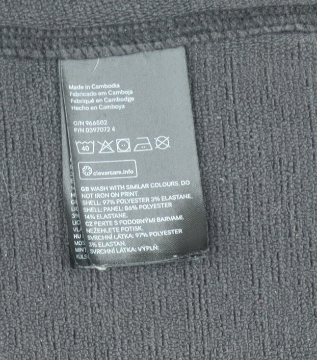 H&M Men's Black Hooded Basic Jacket M