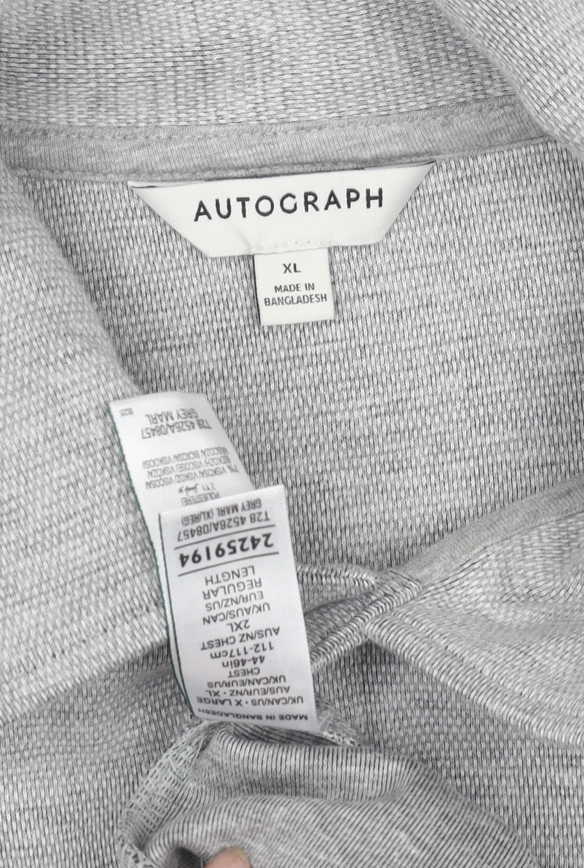 Marks & Spencer Mens Grey XL Basic Knit Jacket