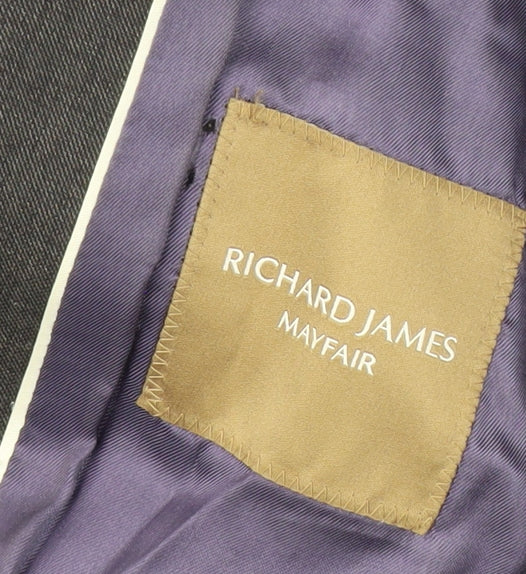 Richard James Men's Grey Wool Blazer Size 40 Regular