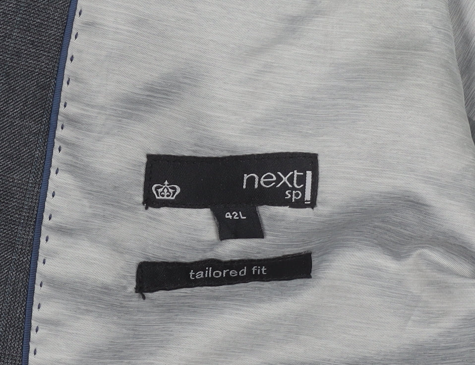 Next Men's Grey Regular Fit Blazer 42L