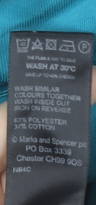 Marks & Spencer Women's Blue Shift Dress Size 10