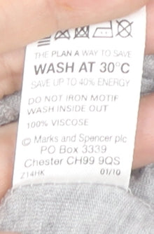 Marks & Spencer Women's Grey Sleeveless Cape, Size 18