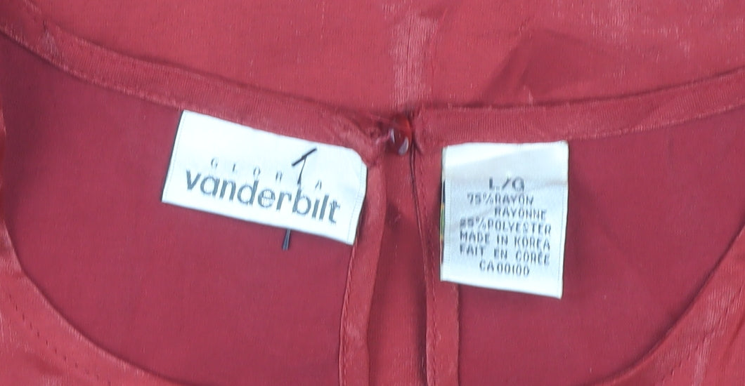 Gloria Vanderbilt Red Women's Tank Top L
