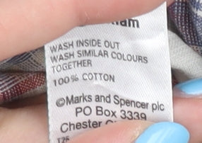 Marks & Spencer Men's XL Multicoloured Plaid Shirt