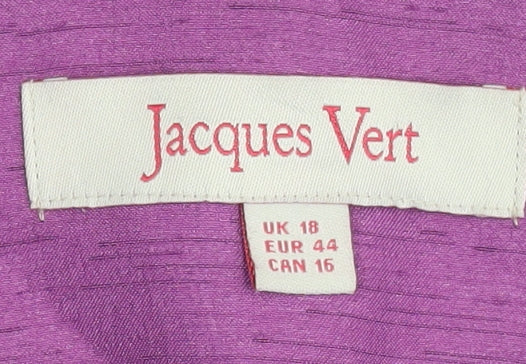 Jacques Vert Women's Purple Cape Short Sleeve Crop