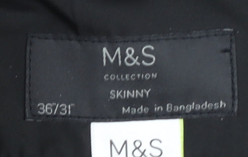 Marks & Spencer Men's Black Skinny Trousers