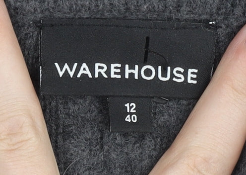 Warehouse Grey Jumper Dress UK 12 Women