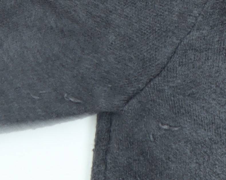 Zara Women's Grey Pullover Jumper, Size 10, Chain Accent