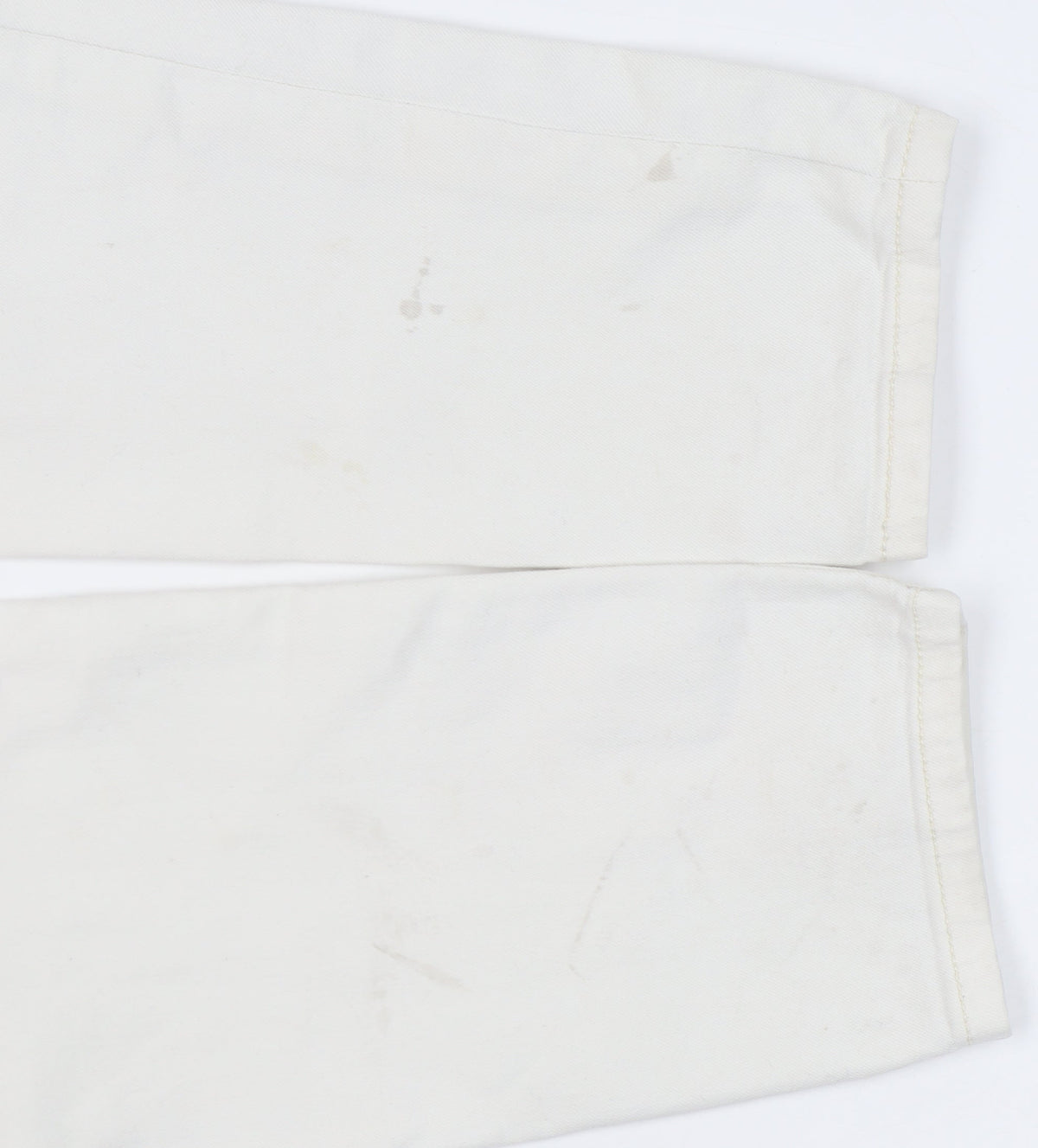 Cortefiel Women's Ivory Skinny Jeans, Size 2XS, Embroidered