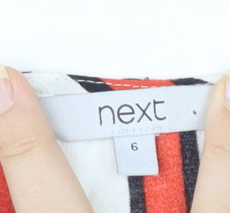Next Women's Multicoloured Striped Blouse, Size 6