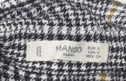 Mango Women's Multicoloured Check Button-Up Shirt S
