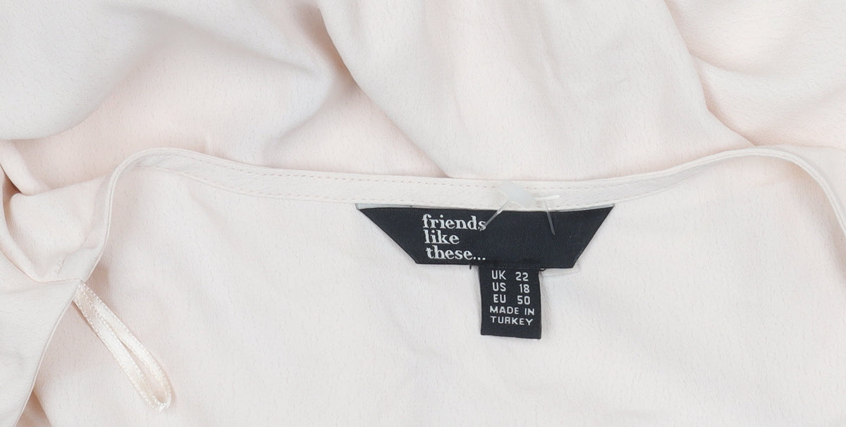 Friends Like These Women's Pink Blouse, Size 22