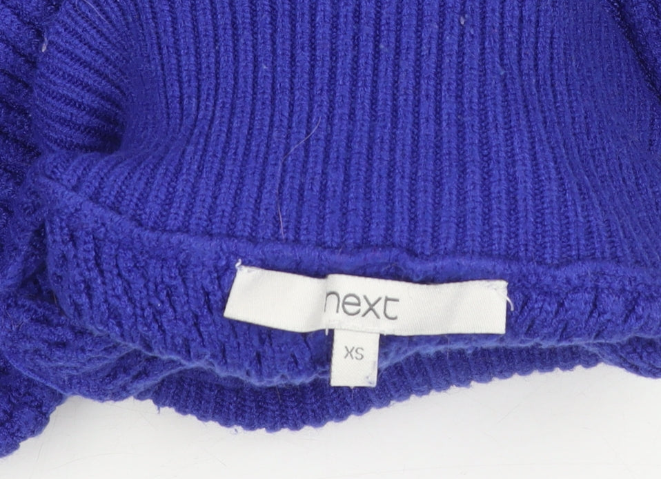 Next Women's Blue XS High Neck Jumper