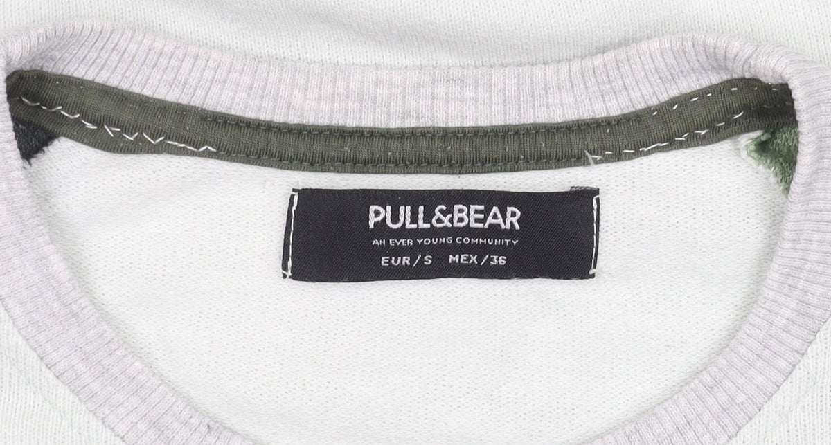 Pull & Bear Men's Multicoloured Pullover Jumper, S