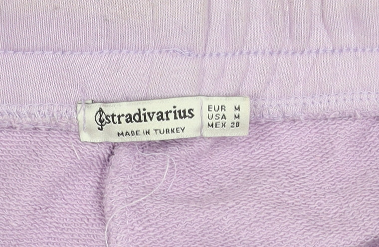 Stradivarius Women's Purple Joggers, Size M - Athleisure Pants