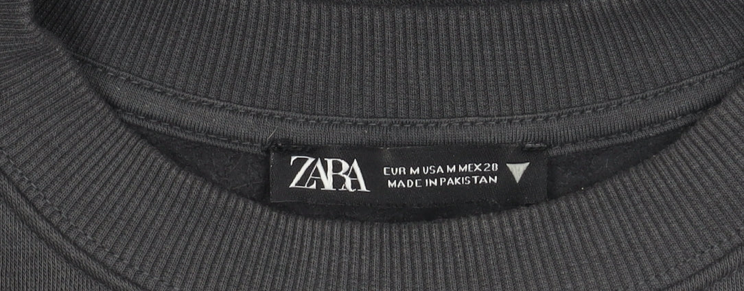 Zara Women's Black Pullover Jumper Size 12