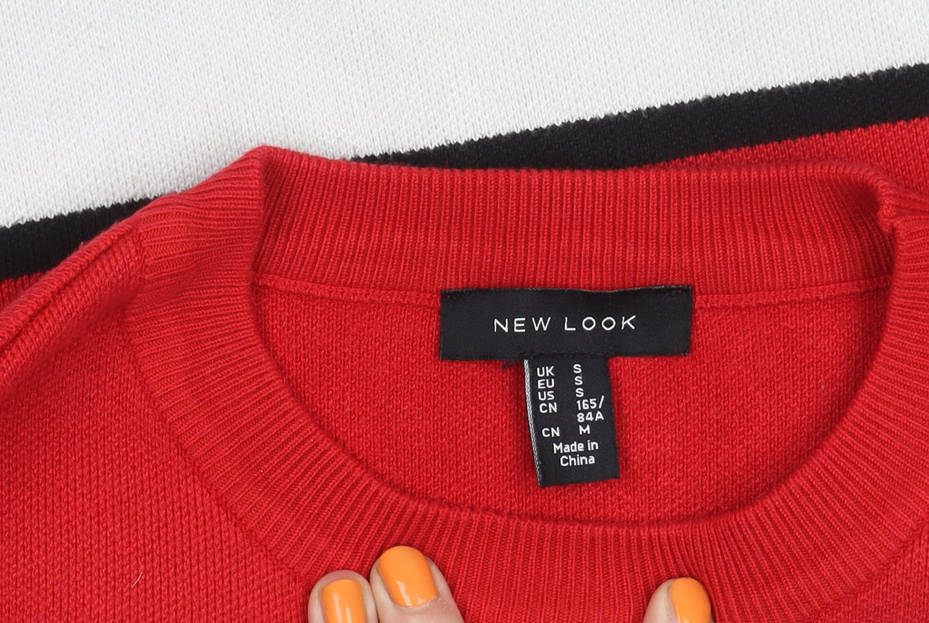 New Look Women's S Red Pullover Jumper
