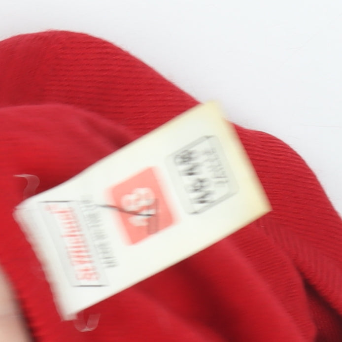 St Michael Women's Red V-Neck Jumper Size 18