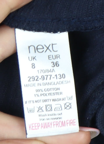 Next Women's Blue Full Zip Hoodie Size 8