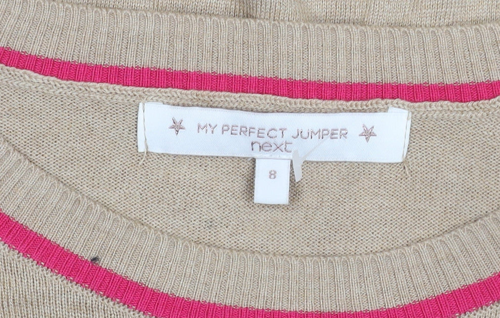 Next Women's Beige Round Neck Jumper Size 8