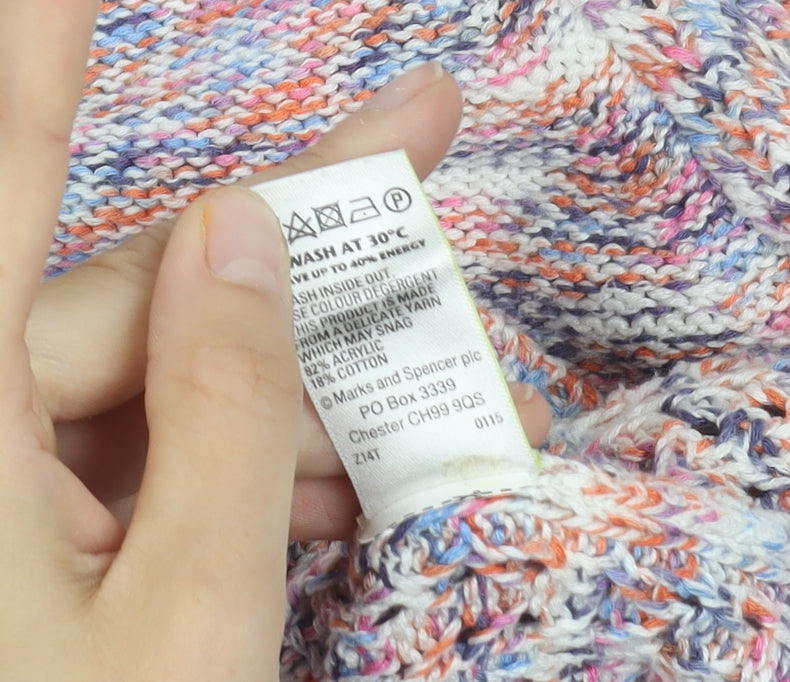 Marks & Spencer Women’s Multicoloured Pullover Jumper, Size 12