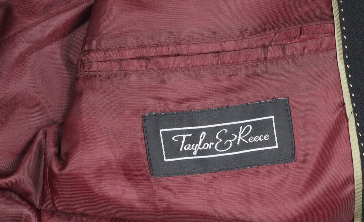 Taylor & Reece Men's Black Blazer 36 Short