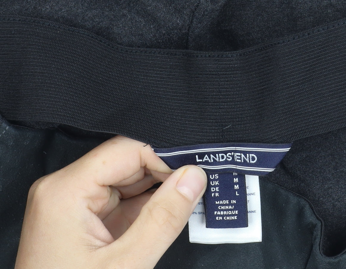 Lands' End Women's Black Leggings Size L