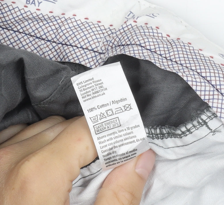 BHS Women's Grey Chino Trousers Size 34