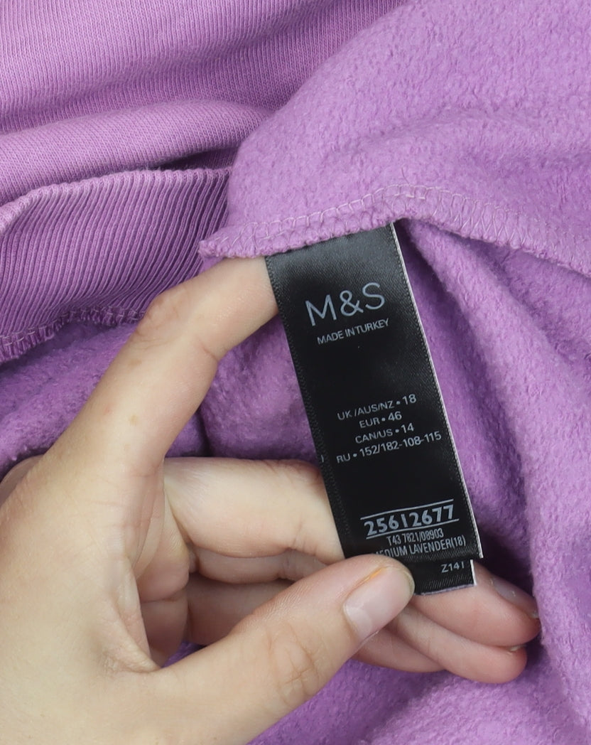 Marks & Spencer Women's Purple Jumper Size 18