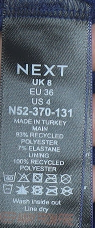 Next Women's Blue Long Strapless Formal Dress