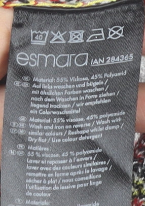 Brand and care label for ESMARA Women's Multicoloured Penguin Leggings