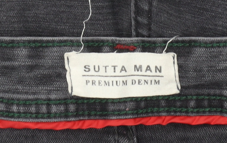 Sutta Man Men's Grey Straight Jeans Size 34
