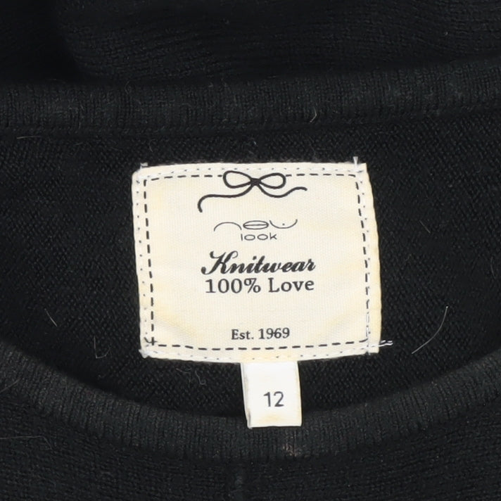 New Look Women's Black Tunic Jumper Size 12