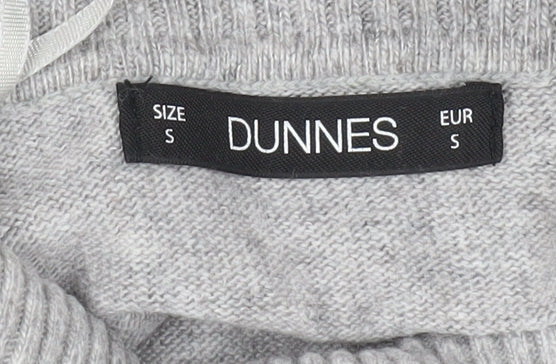 Dunnes Women's Grey Roll Neck Poncho Jumper S