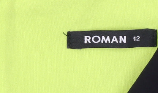 Roman Women Black Sheath Dress Size 12