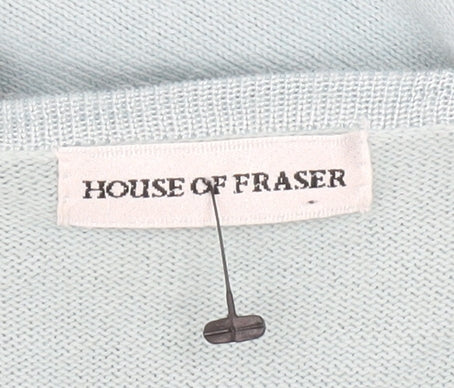 House of Fraser Women's Blue V-Neck Pullover, Size S
