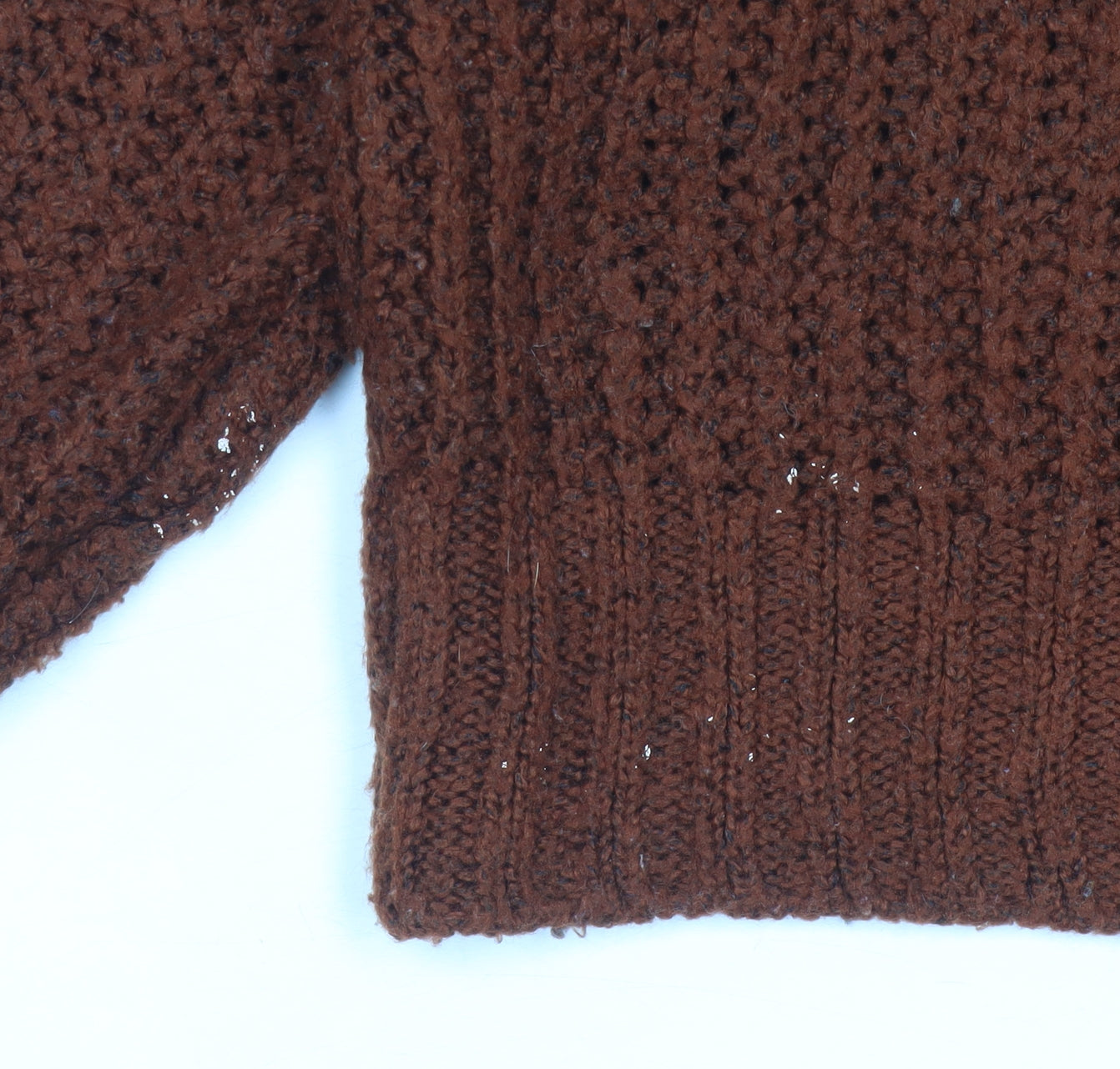 Next Women's Brown Chunky-Knit Pullover Jumper XS