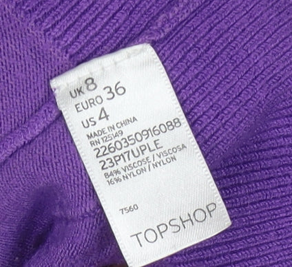 Topshop Women's Purple Cardigan Size 8