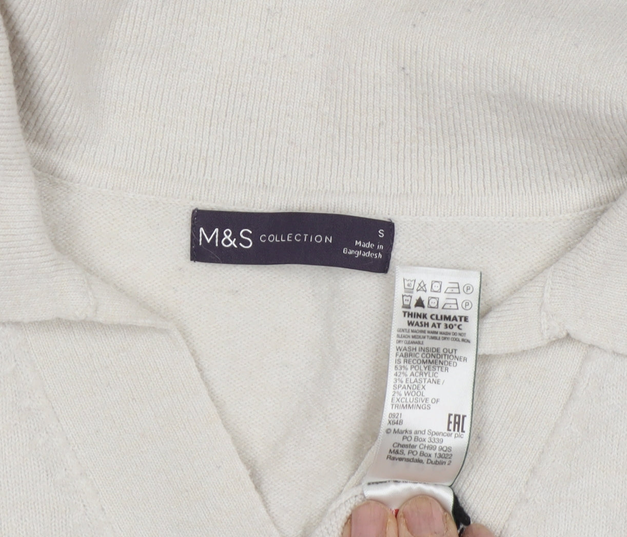 Marks & Spencer Women’s Striped Collared Jumper