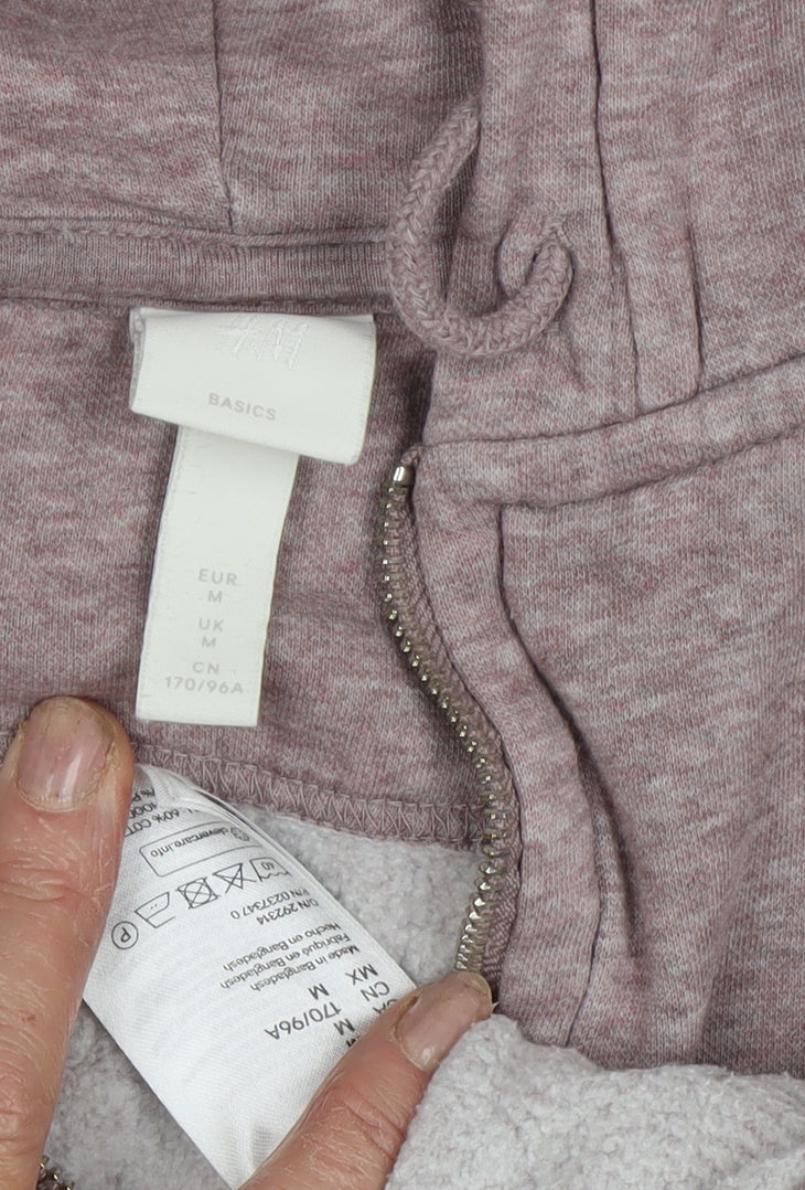 H&M Women’s Pink Full Zip Hoodie Size M